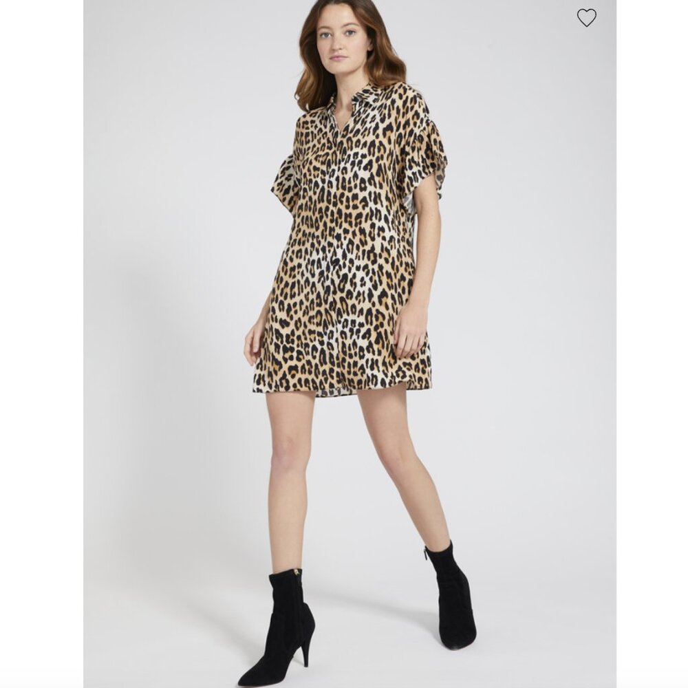 Alice + Olivia Jude Leopard Mini Dress